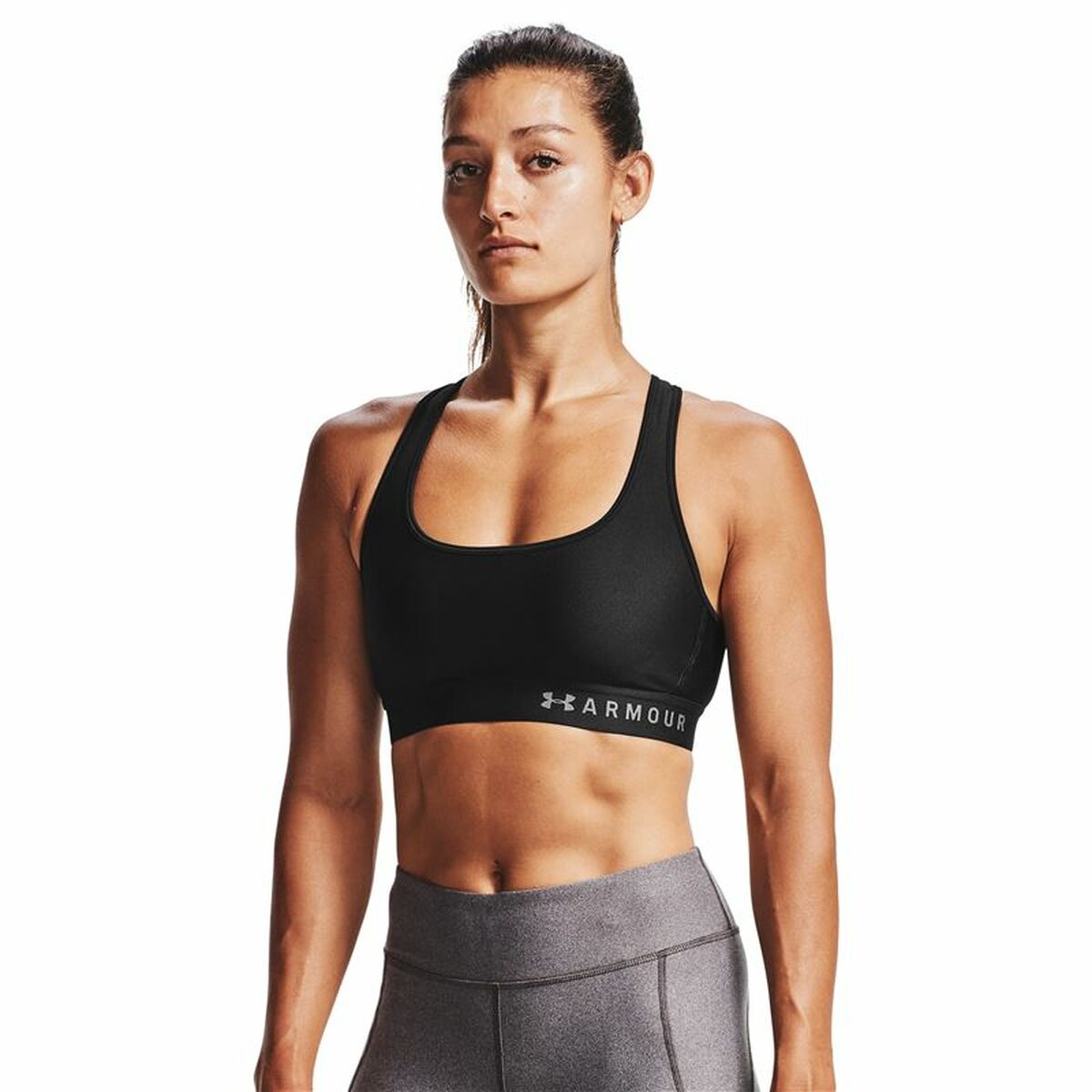 Sports Bra Under Armour Mid Crossback Black for Women