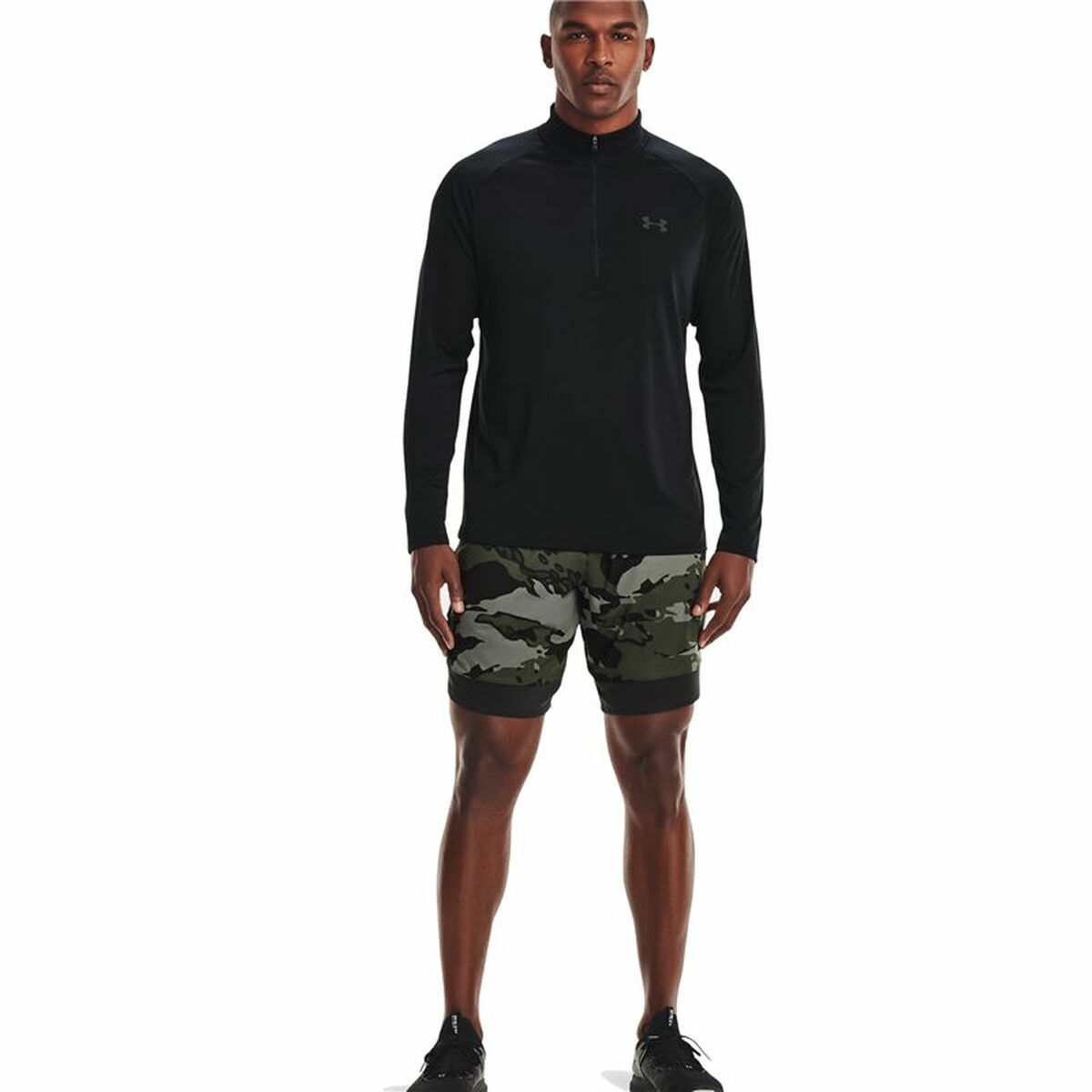 Men’s Long Sleeve Shirt Under Armour Tech Black T-Shirt