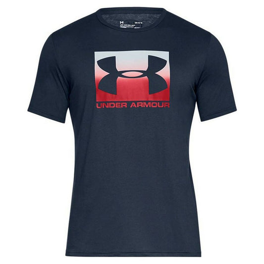 Men’s Short Sleeve T-Shirt Under Armour Boxed Dark Blue