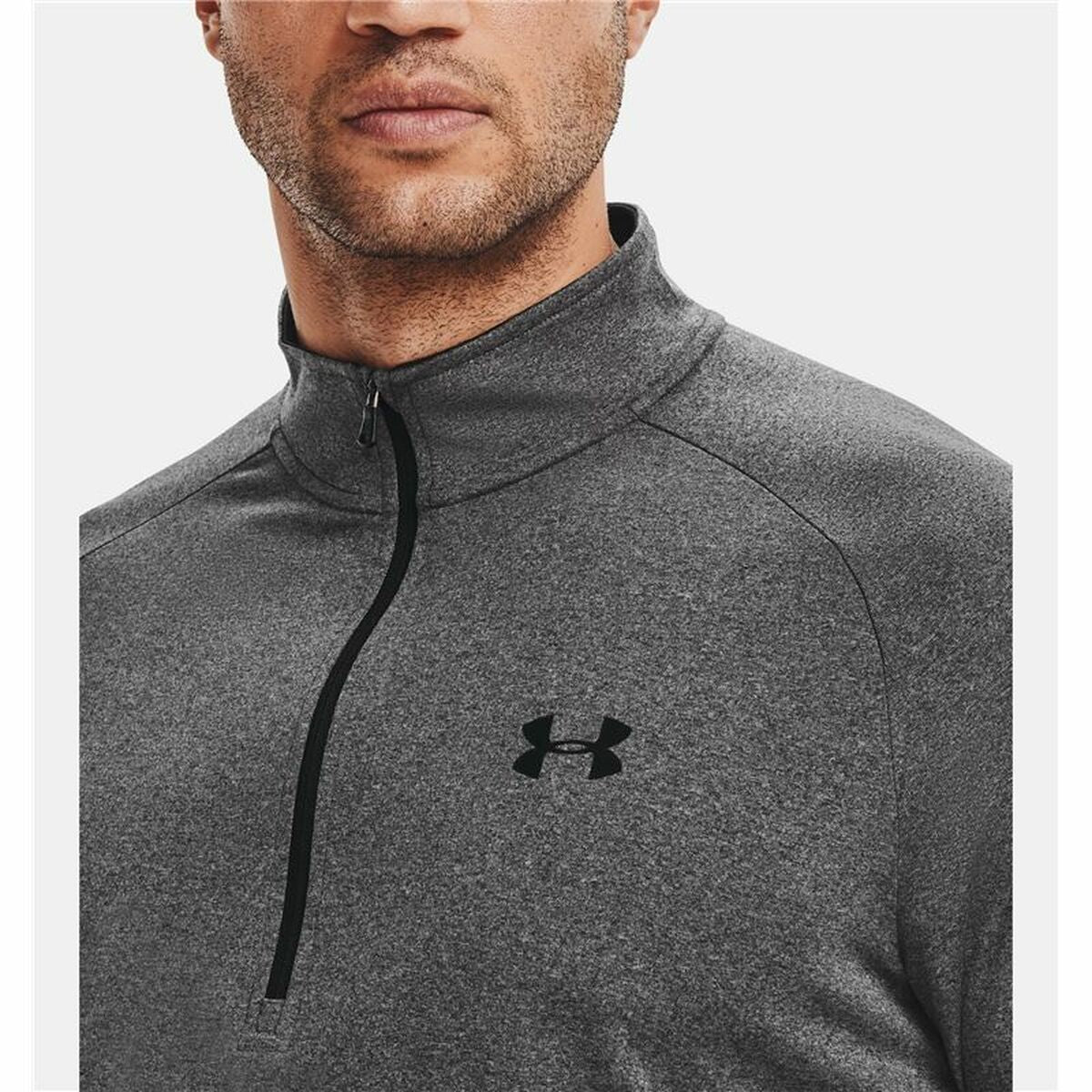 Men’s Long Sleeve T-Shirt Under Armour Tech ½ Zip Dark Grey