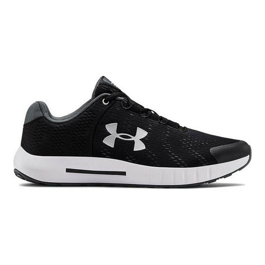 Under Armour Grade School Black Sports Shoes for Kids