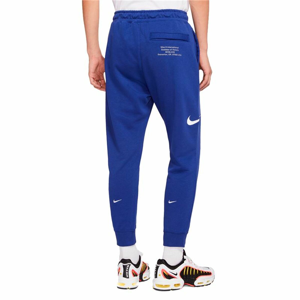 Long Sports Trousers Nike Blue Men for Ultimate Comfort