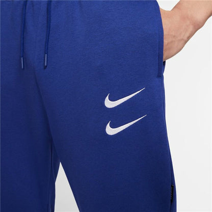 Long Sports Trousers Nike Blue Men for Ultimate Comfort