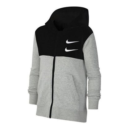 Sports Jacket Nike Swoosh Dark Grey for Active Performance