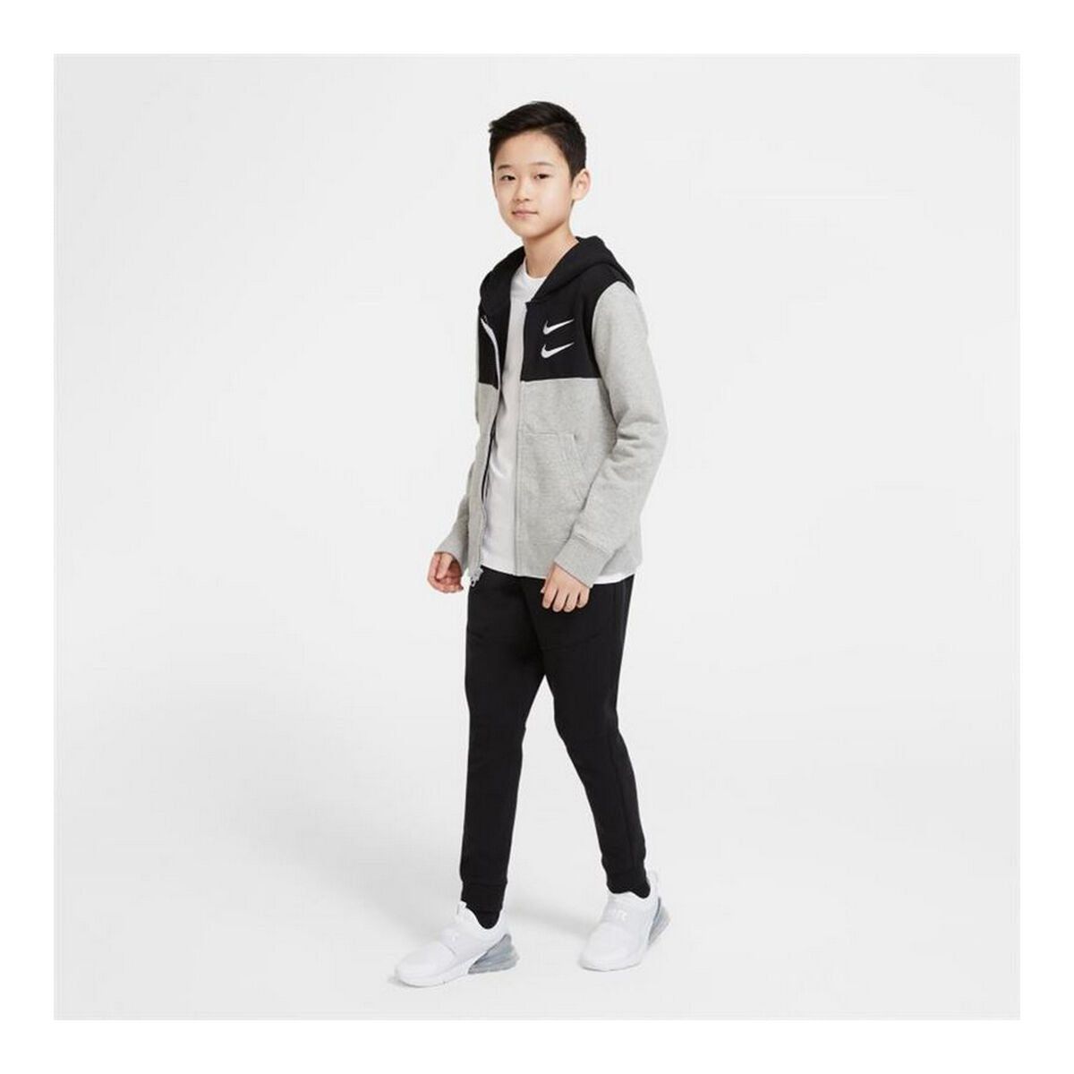 Sports Jacket Nike Swoosh Dark Grey for Active Performance