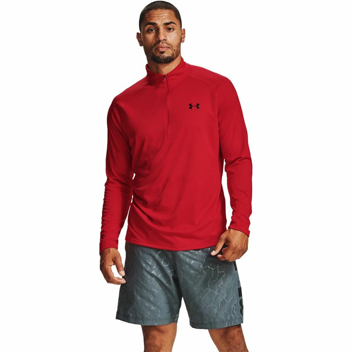 Men’s Long Sleeve T-Shirt Under Armour Tech ½ Red Performance