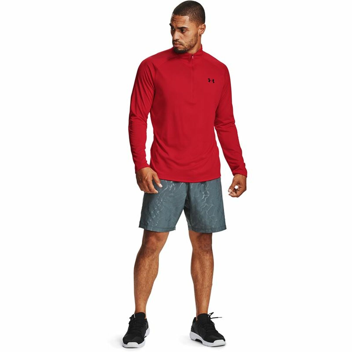 Men’s Long Sleeve T-Shirt Under Armour Tech ½ Red Performance