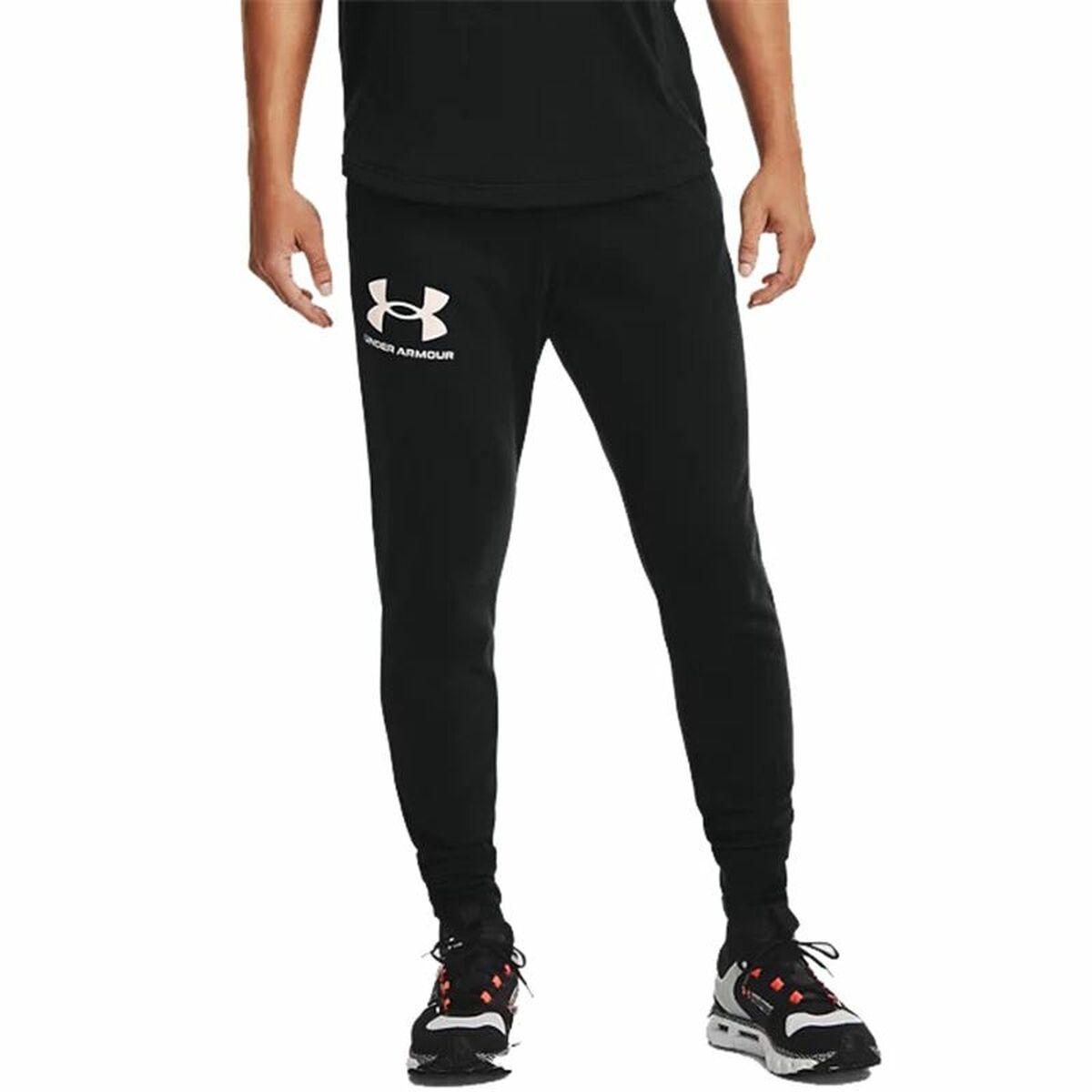 Under Armour Rival Terry Jogger Black Men Sports Trousers