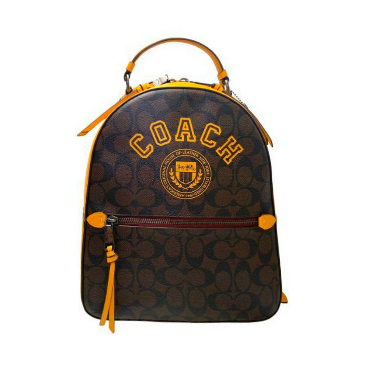 Casual Backpack Coach CB871-QBUOD Brown 26x27x9 cm