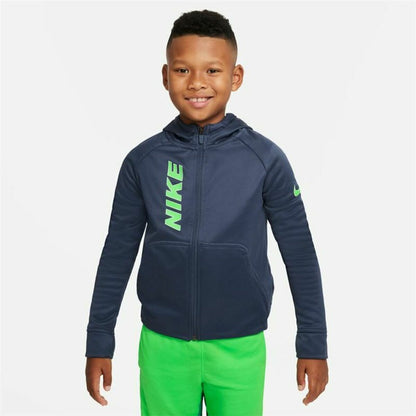 Children's Sports Jacket Nike Blue with Hood for Boys