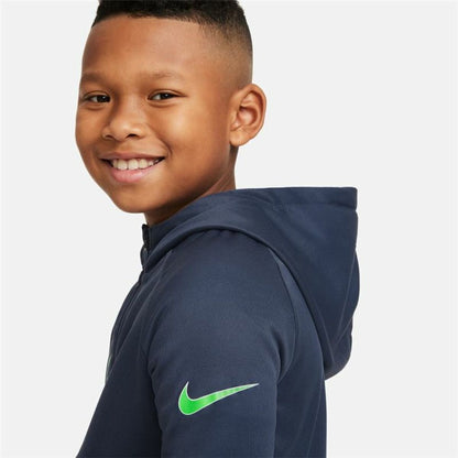 Children's Sports Jacket Nike Blue with Hood for Boys