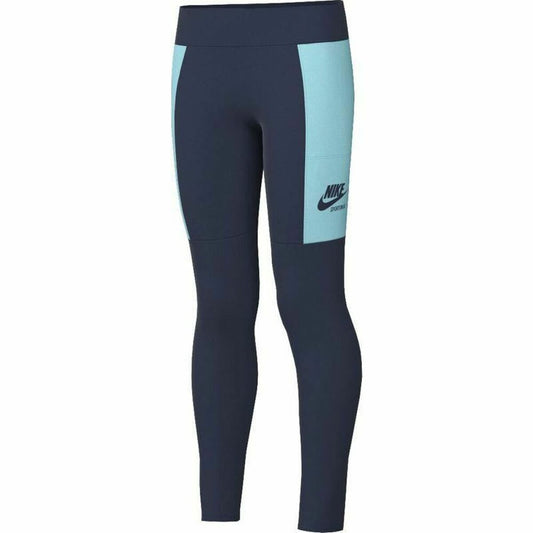 Sports Leggings for Children Nike Sportswear Heritage Blue