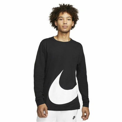 Men’s Long Sleeve T-Shirt Nike Sportswear Black for Comfort