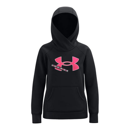 Hooded Sweatshirt for Girls Under Armour Fleece Black