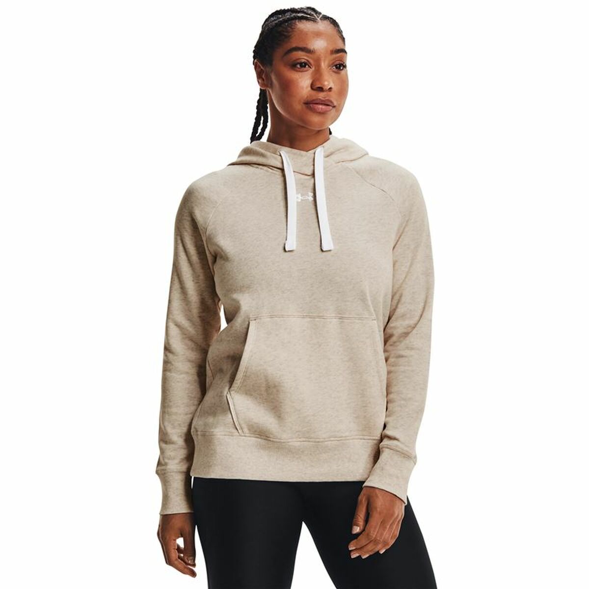 Women’s Hoodie Under Armour Rival Fleece in Beige