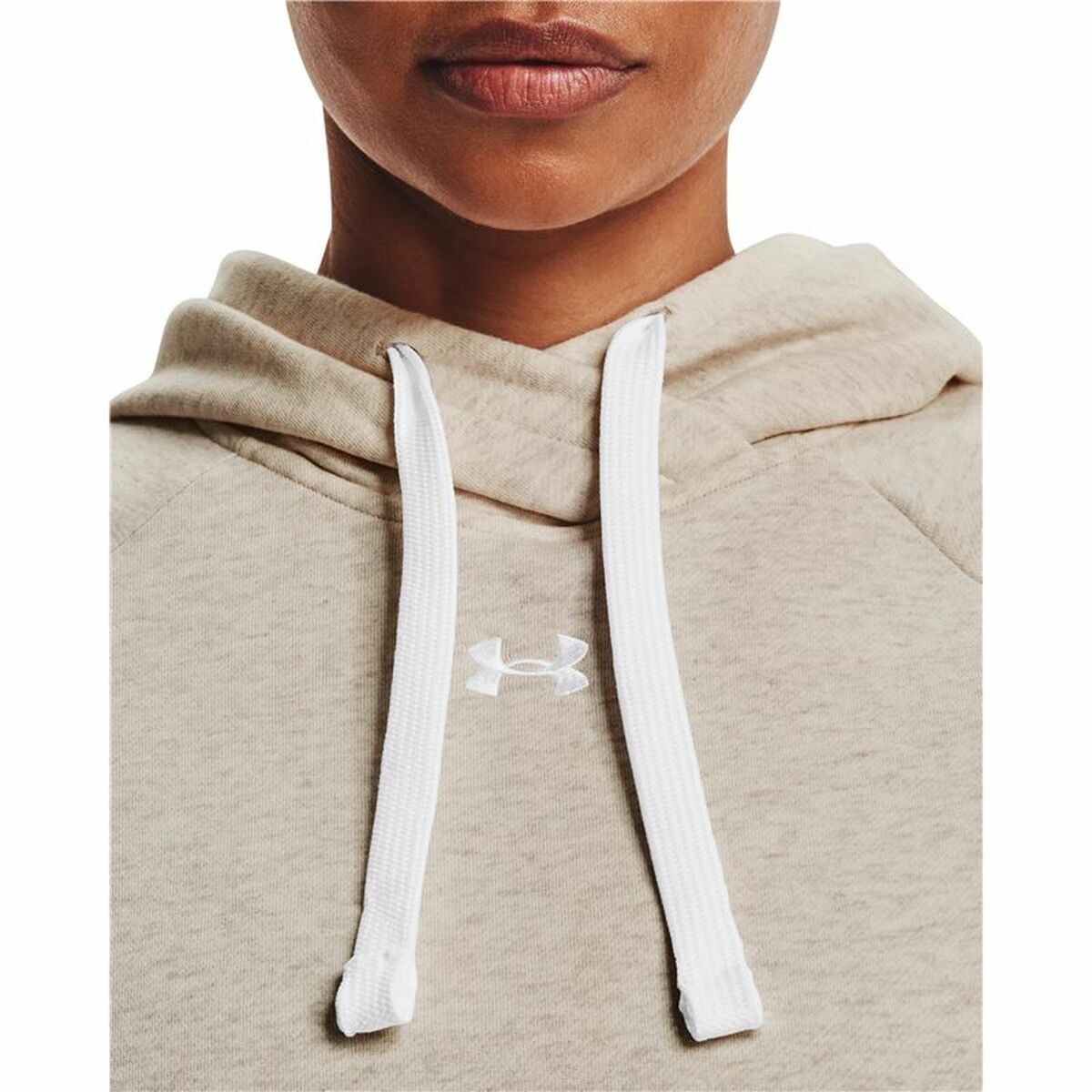 Women’s Hoodie Under Armour Rival Fleece in Beige