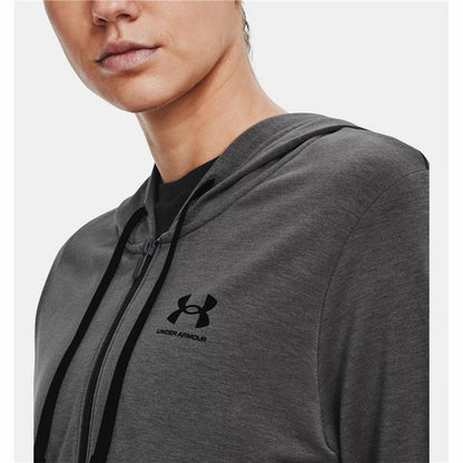 Women’s Hoodie Under Armour Rival Terry FZ Dark Grey