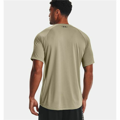 Short Sleeve T-Shirt Under Armour Wordmark Green for Men