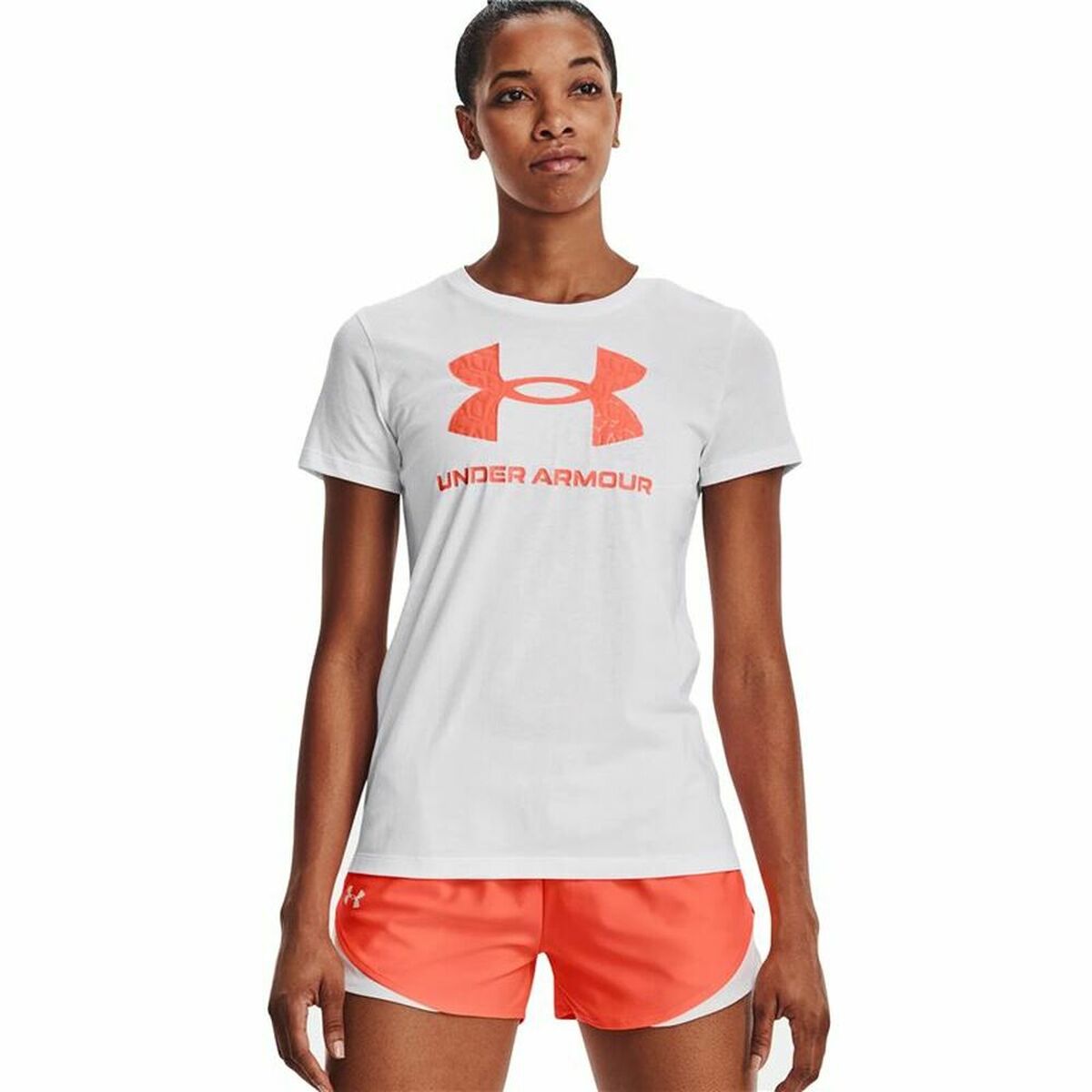 Women’s Short Sleeve T-Shirt Under Armour Sportstyle White