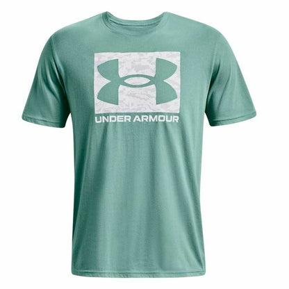 Men’s Short Sleeve T-Shirt Under Armour Camo Logo Aquamarine