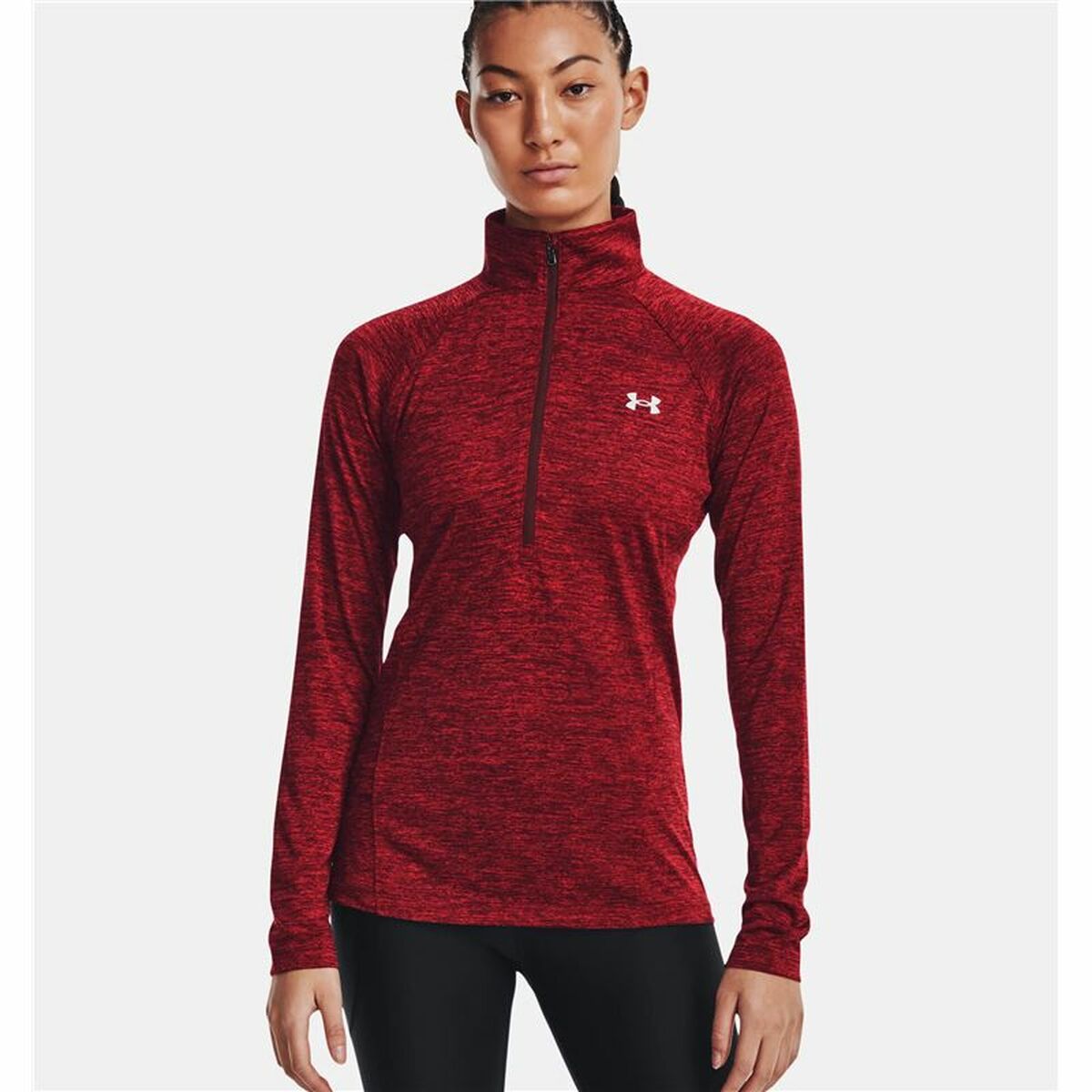 Women’s Sweatshirt Without Hood Under Armour Tech Twist Dark Red