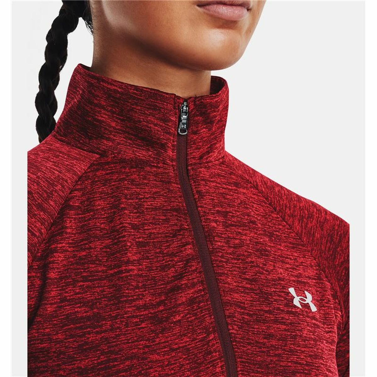 Women’s Sweatshirt Without Hood Under Armour Tech Twist Dark Red