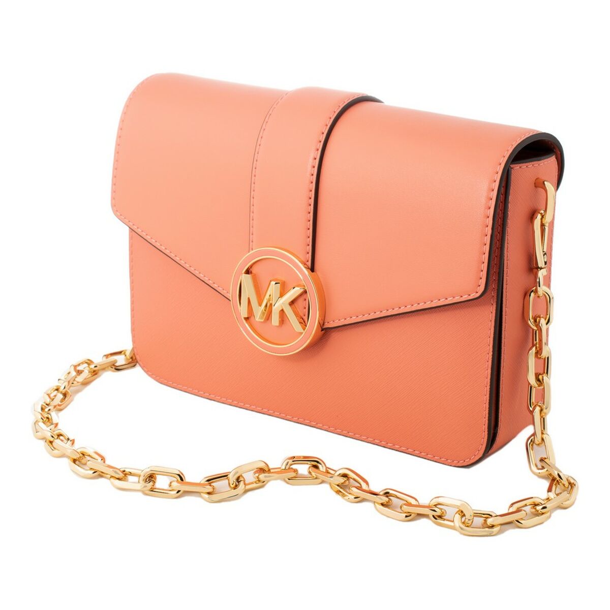 Women's Handbag Michael Kors Sherbert Pink Leather 23x16 cm