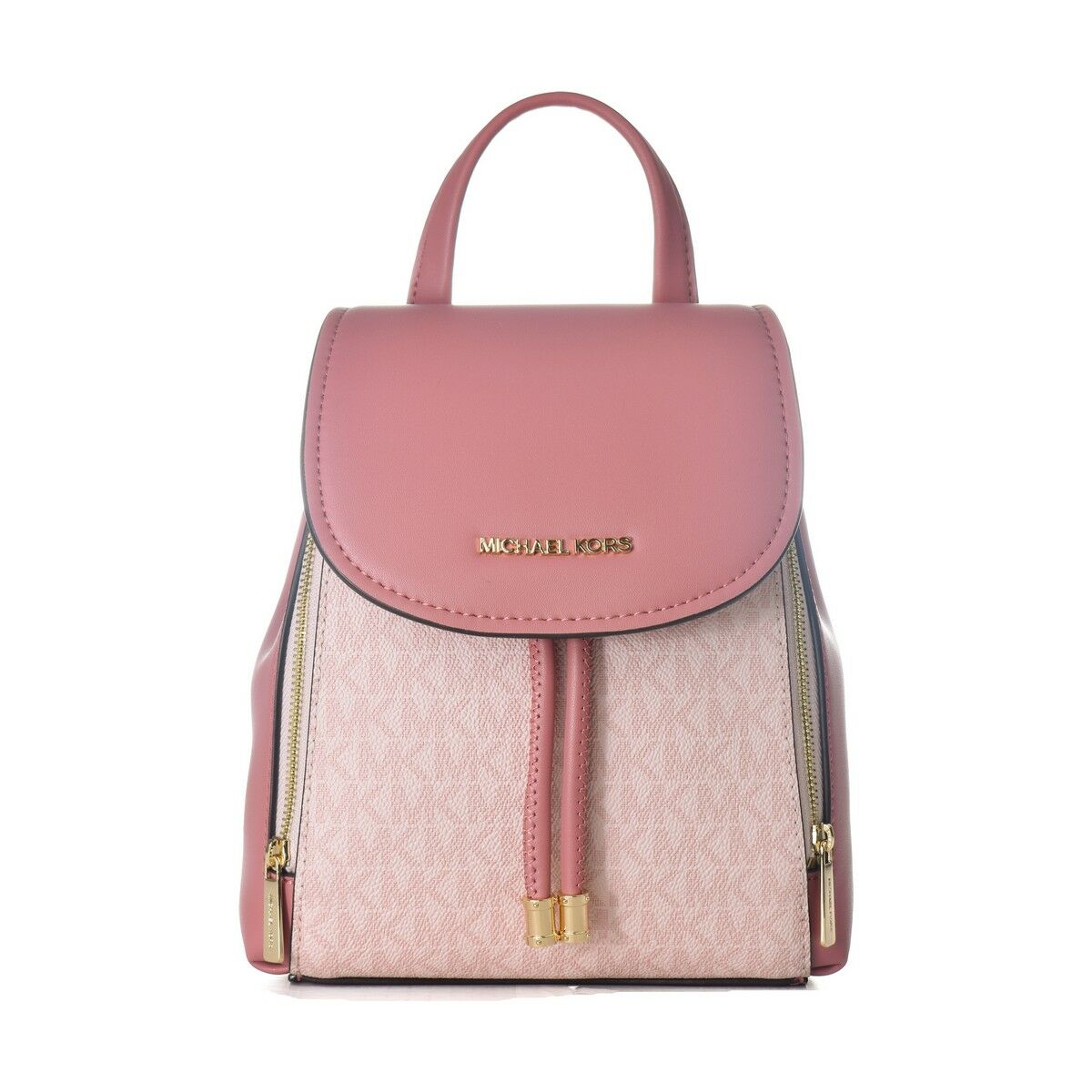 Casual Backpack Michael Kors Pink 22 x 18 x 9 cm Leather