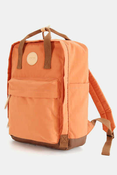 Himawari Waterproof Canvas Backpack Bag with Side Pockets - Stylemz