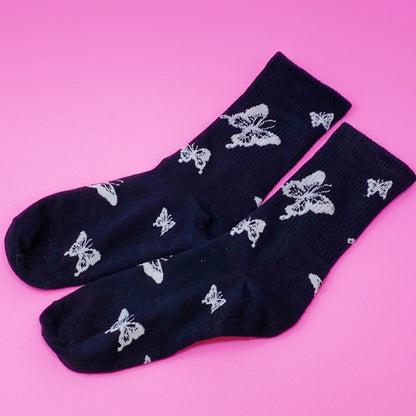 Butterfly In The Air Socks Set - Trendy Gift for Her