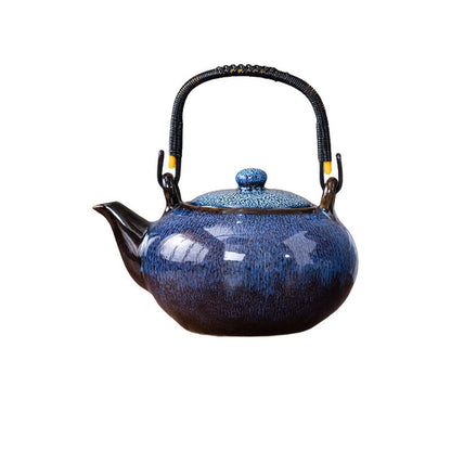 1pc Unique Kiln-Changed Ceramic Teapot 25.36 oz Novelty