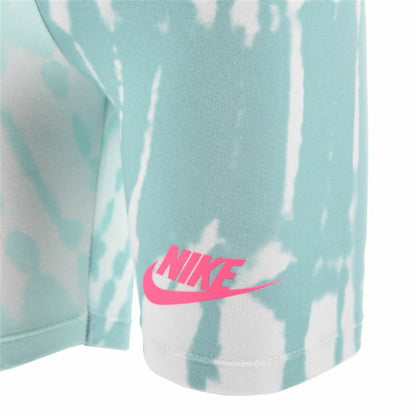 Sports Leggings Nike Printed Aquamarine for Active Kids