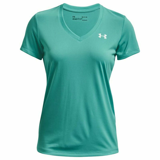 Women’s Short Sleeve T-Shirt Under Armour Tech SSV Aquamarine