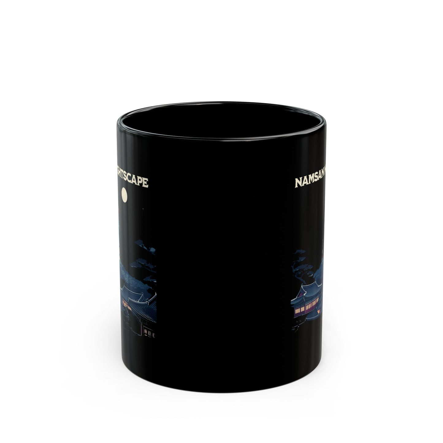 Namsan Nightscape Black Mug (11oz, 15oz) - StyleMZ