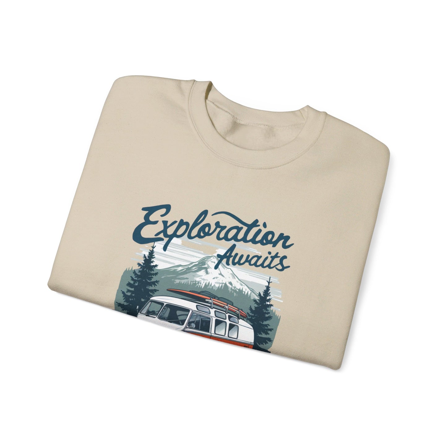 Korea - Exploration Awaits Unisex Heavy Blend™ Crewneck Sweatshirt - StyleMZ - Stylemz