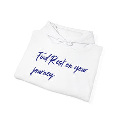 Sudadera con capucha unisex de mezcla pesada Find Rest on the Journey - Corea - StyleMZ 