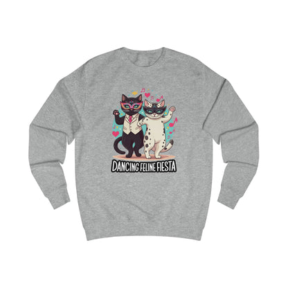 Dancing Feline Fiesta Unisex Sweatshirt - StyleMZ