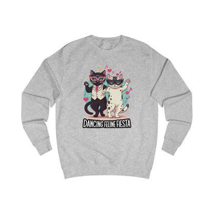 Dancing Feline Fiesta Unisex Sweatshirt - StyleMZ