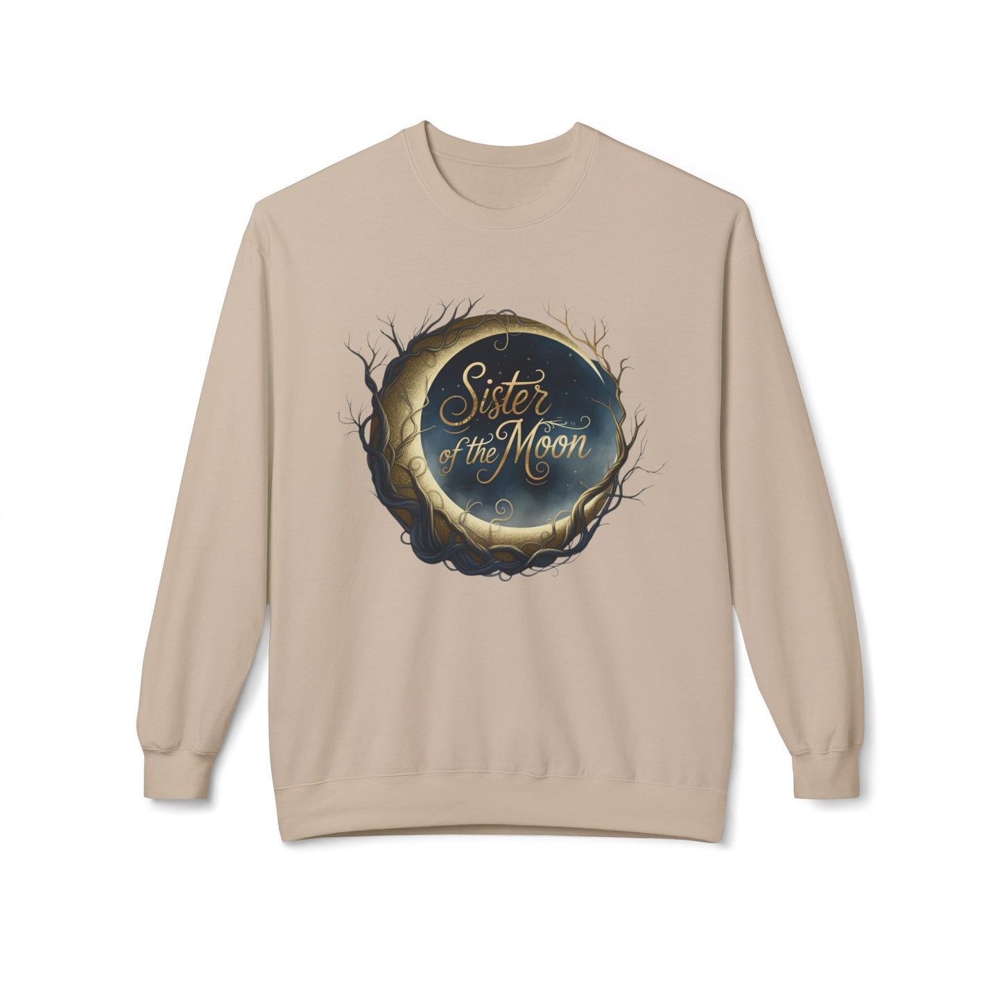 Sister of the moon Unisex Midweight Softstyle Fleece Crewneck Sweatshirt - StyleMZ - Stylemz