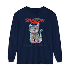 Korea -  Shadow Striker Unisex Garment-dyed Long Sleeve T-Shirt  - StyleMZ