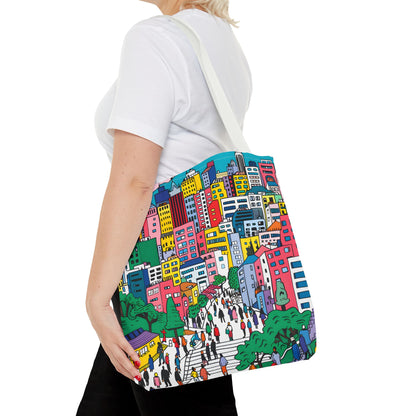 Seoul's hill neighborhoods Tote Bag (AOP) - StyleMZ