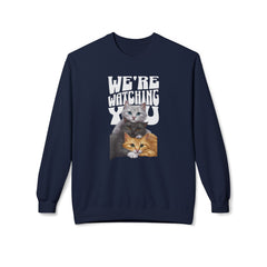 Korea -  We're watching you Unisex Midweight Softstyle Fleece Crewneck Sweatshirt  - StyleMZ