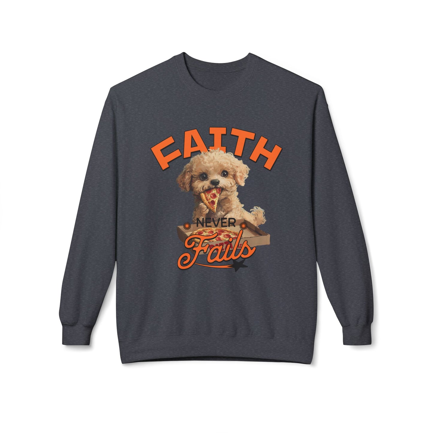 Korea -  Faith never fails Unisex Midweight Softstyle Fleece Crewneck Sweatshirt  - StyleMZ