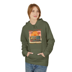 Korea -  Turning up the nostalgia Unisex Midweight Softstyle Fleece Hoodie  - StyleMZ