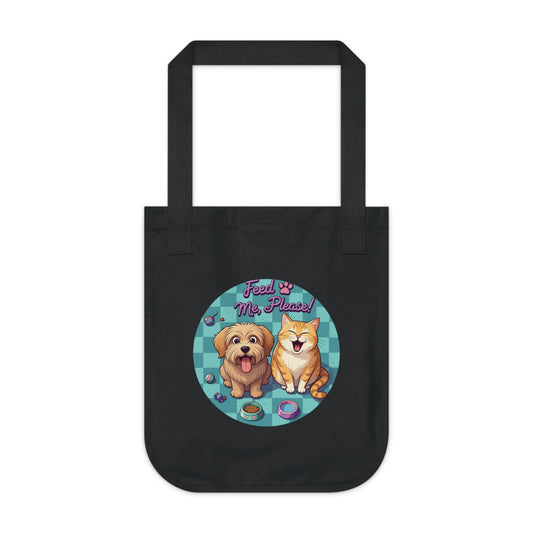 StyleMZ -  StyleMZ -  Feed me please! Organic Canvas Tote Bag  - StyleMZ