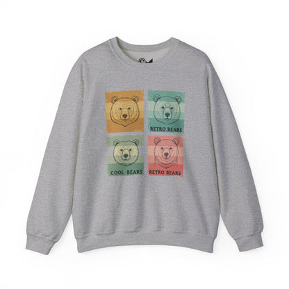 Crewneck Sweatshirt -  Retro bears