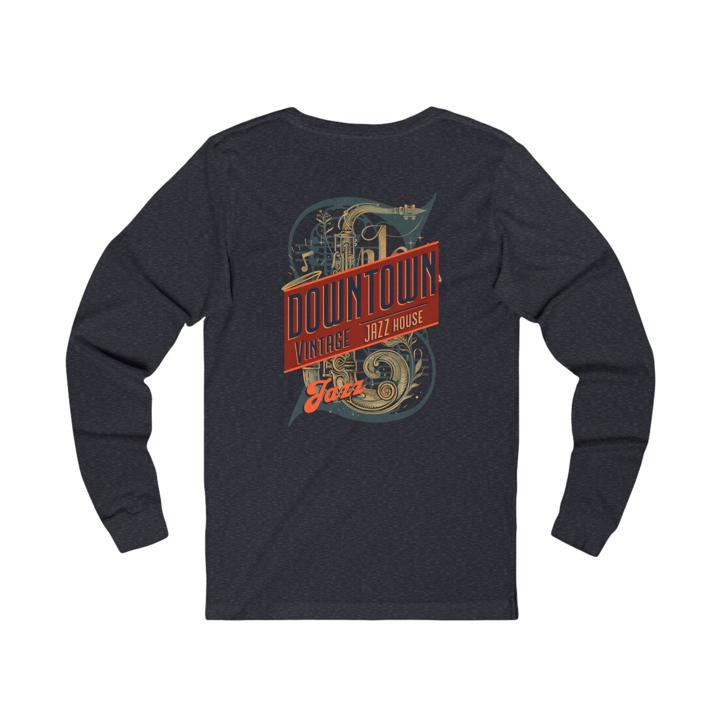 Downtown Jazz House Unisex Jersey Long Sleeve Tee - StyleMZ