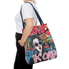 Korea -  I love Korea Tote Bag (AOP)  - StyleMZ