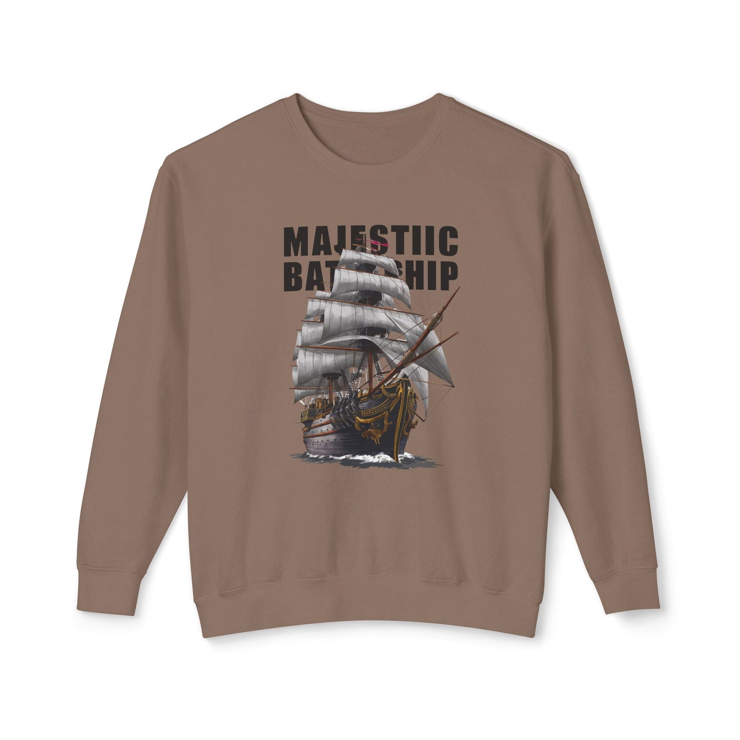 Battleship Unisex Lightweight Crewneck Sweatshirt - Korea - StyleMZ - Stylemz