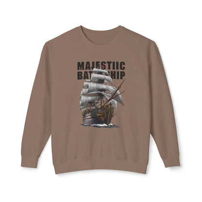 Battleship Unisex Lightweight Crewneck Sweatshirt - Korea - StyleMZ - Stylemz